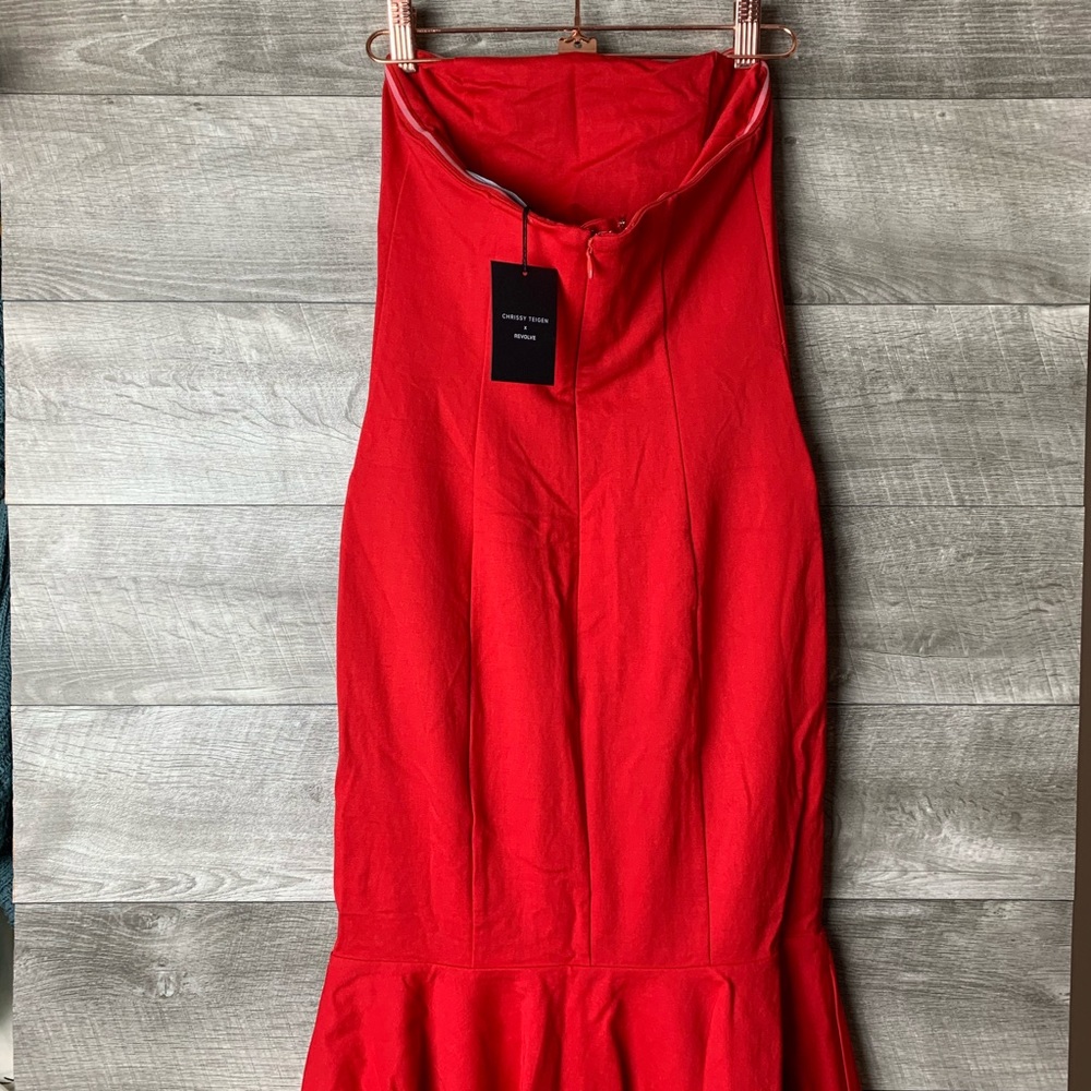 Chrissy Teigen X revolve landon button midi dress - Picture 3 of 5